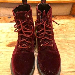 Velvet Dr. Martens